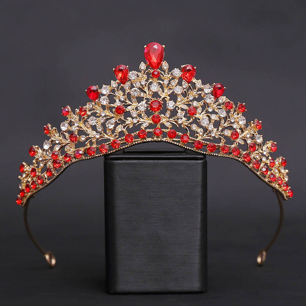 OMB1002 - Luxury Alloy Rhinestone Quinceanera Party Crown for Sweet 16