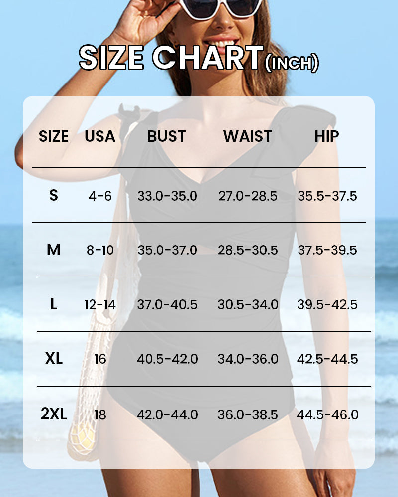 OmbreSwim - Deep V Cross-Back Ruched One-Piece Swimsuit