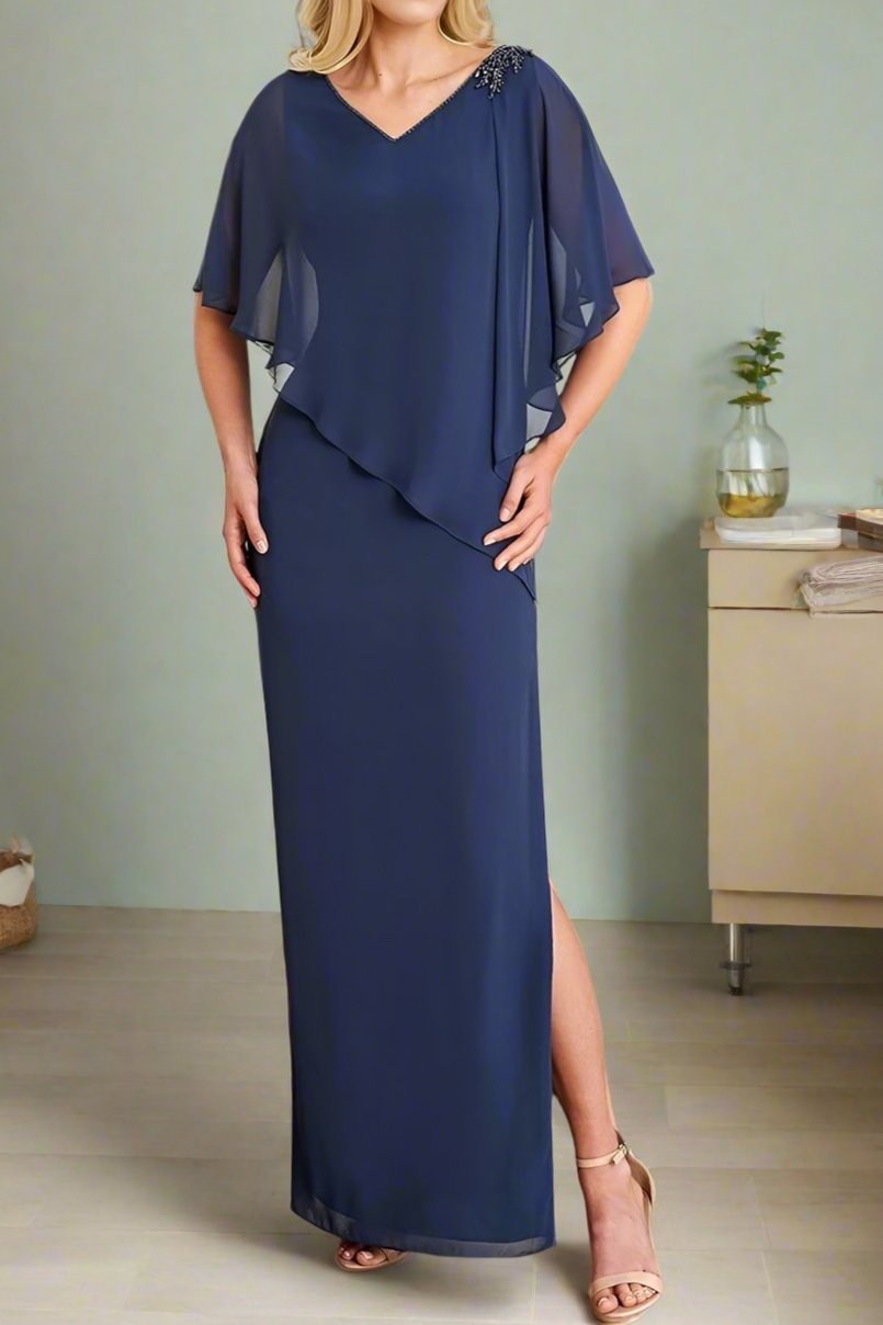 chiffon 2 piece dress Two Piece High Neck Beading Lilac Chiffon Homecoming Dress US14 / As Picture