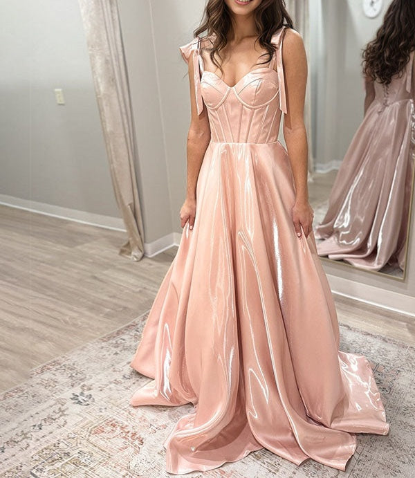 chinese dress ladies Alyce Paris 61740 Halter Corset A-Line Prom Dress Pink / 000 main image 1