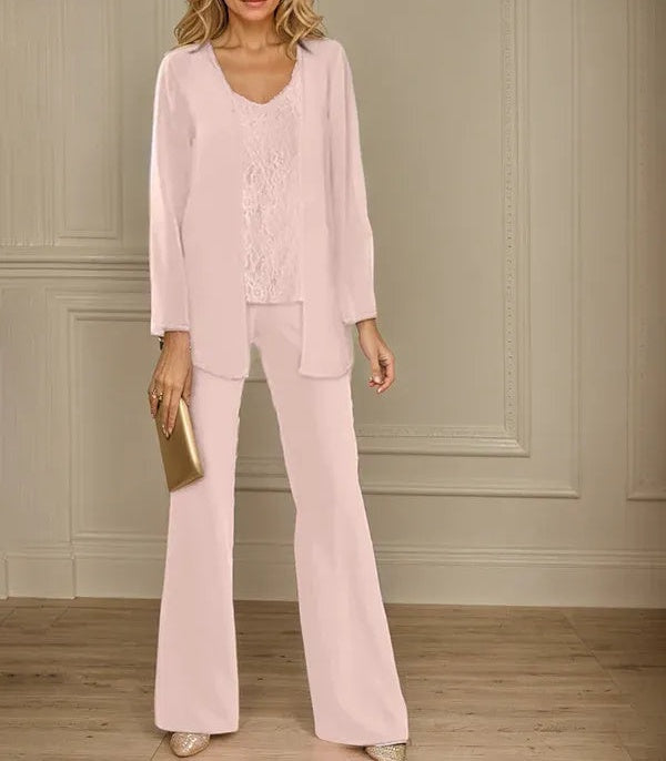 Chiffon Mother of the Bride Pantsuits with Jacket