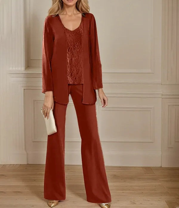 Chiffon Mother of the Bride Pantsuits with Jacket