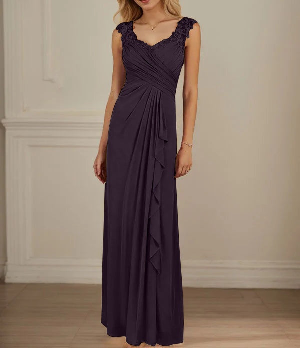 Champagne A-Line Sweetheart Neckline Pleated Mesh Dress
