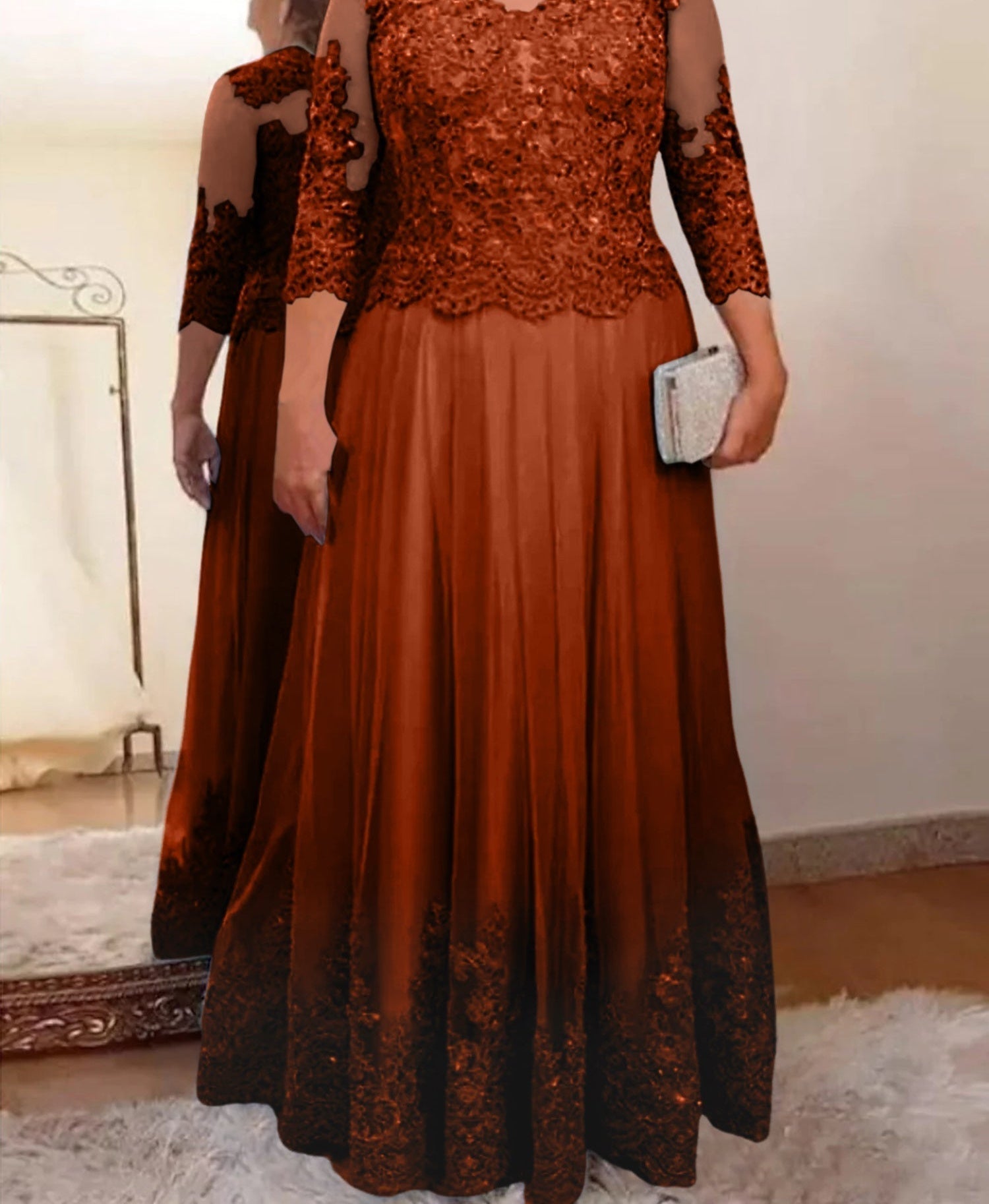 A-Line/Princess Tulle Mother of the Bride Dresses with Applique