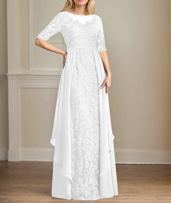 Chiffon Lace Maxi Dress