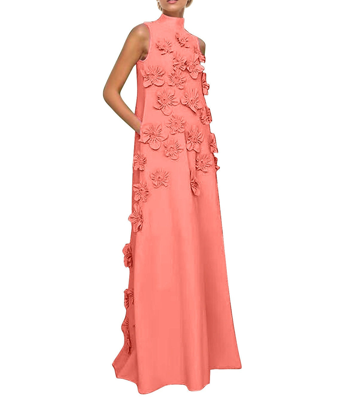 Hank Flower Embellished Maxi Dress
