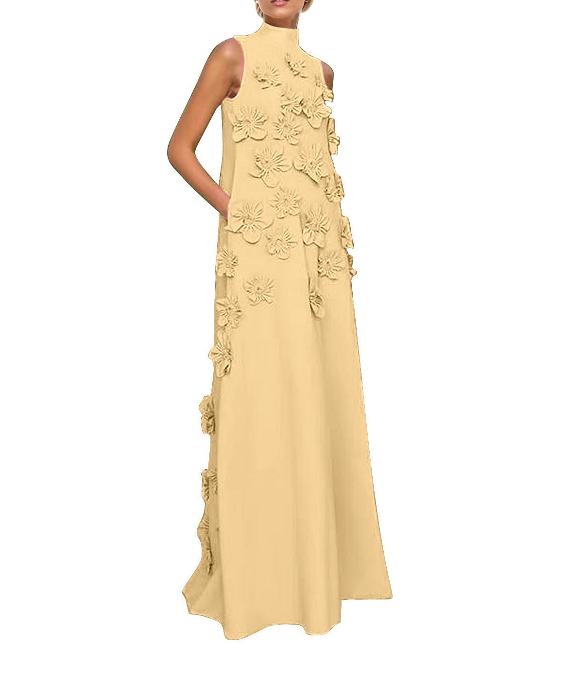 Hank Flower Embellished Maxi Dress