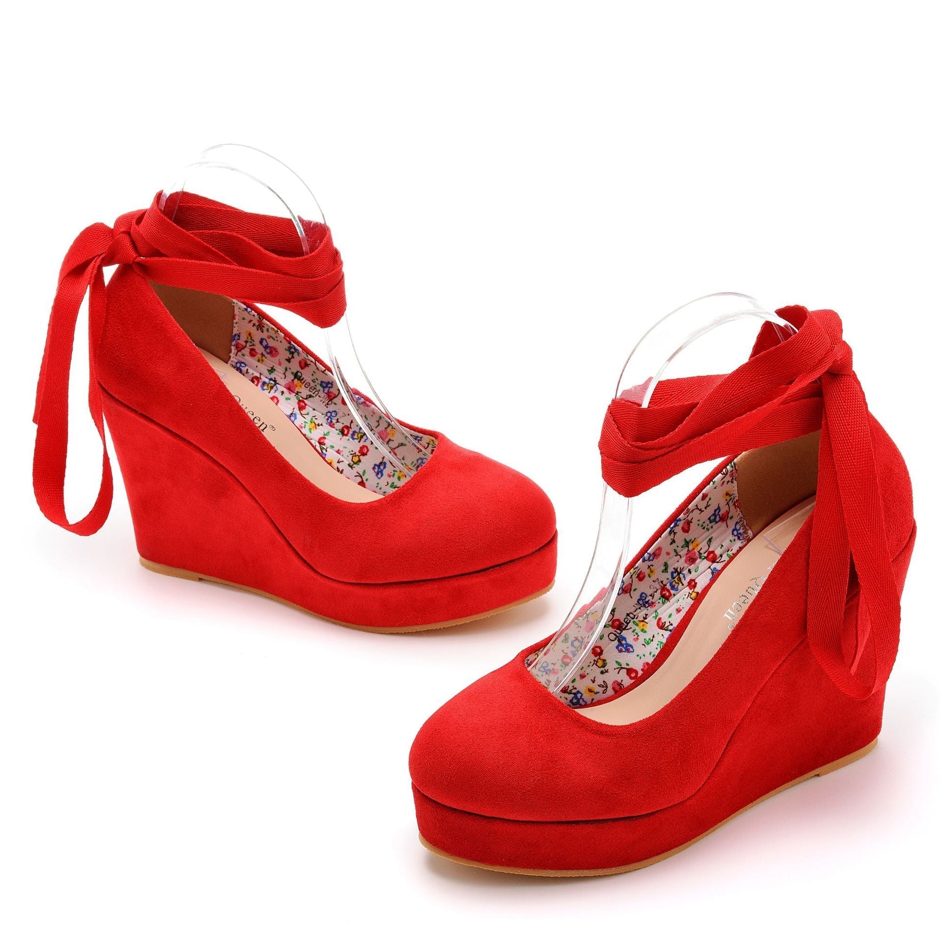 Toe Platform Heels Ankle Strap Wedges Heels