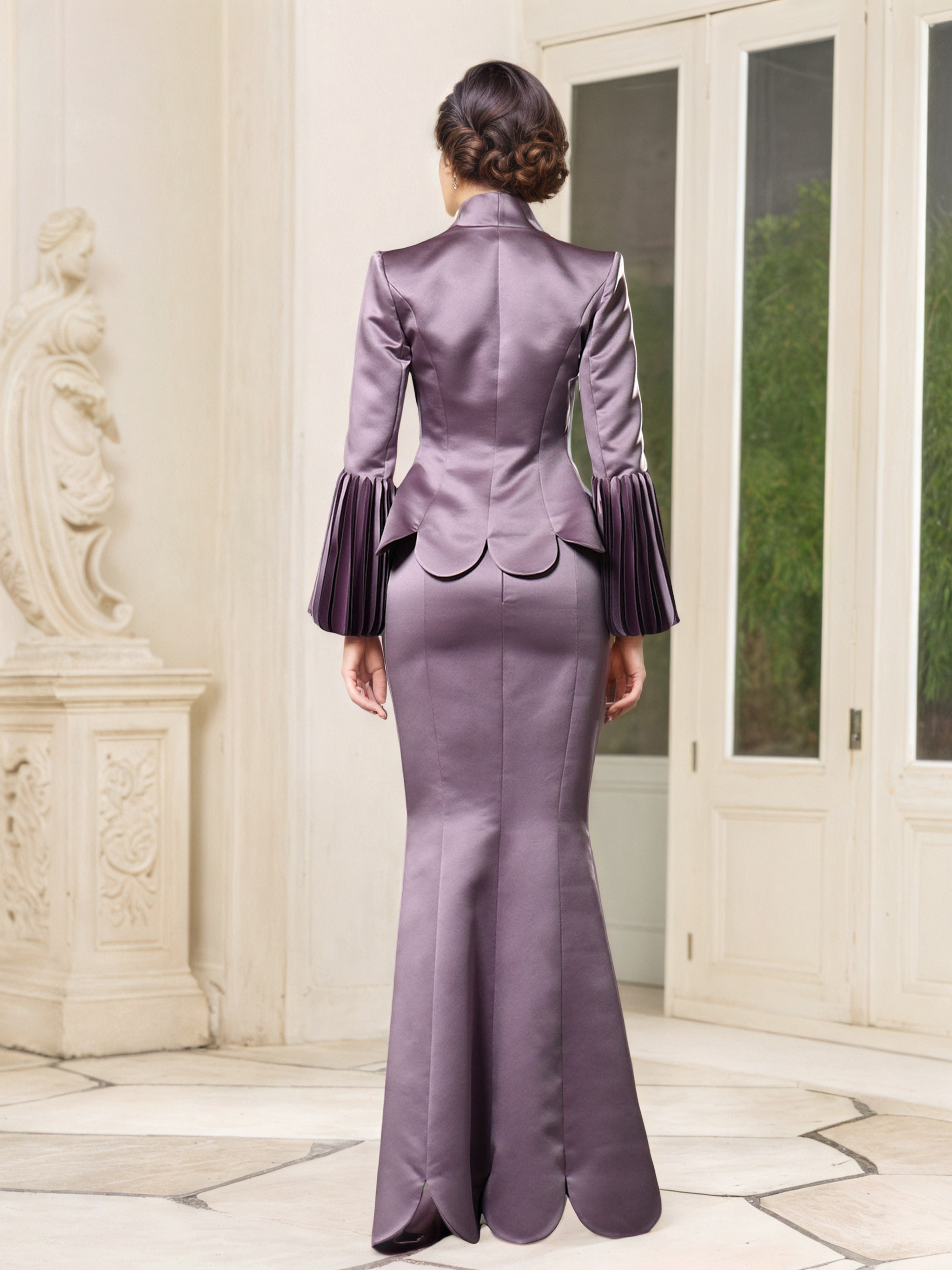 Wisteria Halter Sleeveless Mother of the Bride Dress with Jacket