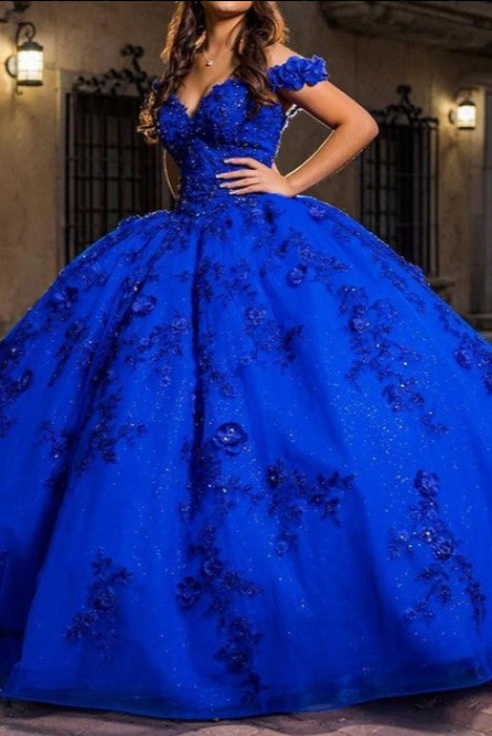 royal blue quinceanera dresses off the shoulder Juliet 1447 Off-the-Shoulder Quinceaera Dress Royal Blue / XSmall