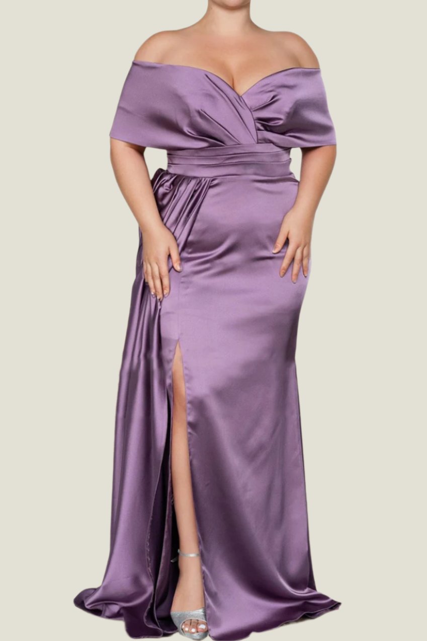 Special Occasion Dresses Plus Size Dillards Long Gowns Elastic Satin Mermaid Off-The-Shoulder Mother Of The Bride Dresses Wit Special Occasion Dresses Plus Size Dillards Long Gowns Elastic Satin Mermaid Off-The-Shoulder Mother Of The Bride Dresses Wit