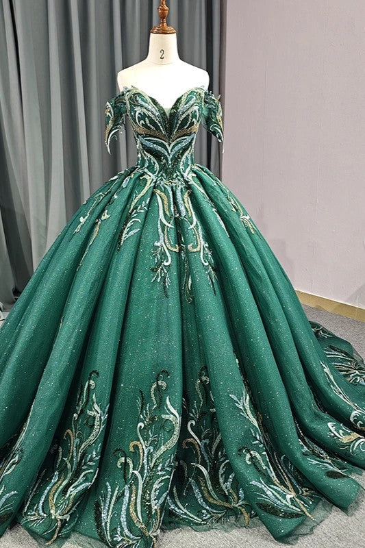 Exquisite Embroidery Party Dresses V-neck Short Sleeves Prom Dresses Ball Gown Exquisite Embroidery Party Dresses V-neck Short Sleeves Prom Dresses Ball Gown