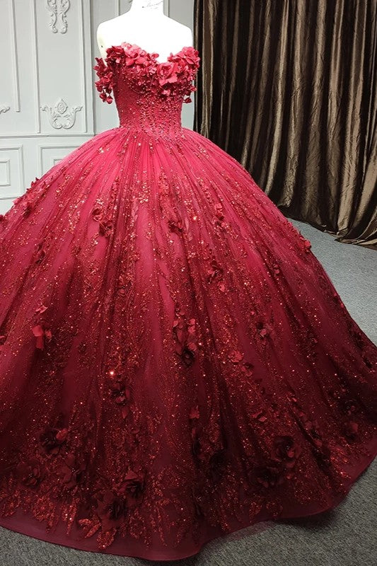15 dresses in red Exquisite Red Pearls Sleeveless Quinceanera Dresses 3D Appliques Party