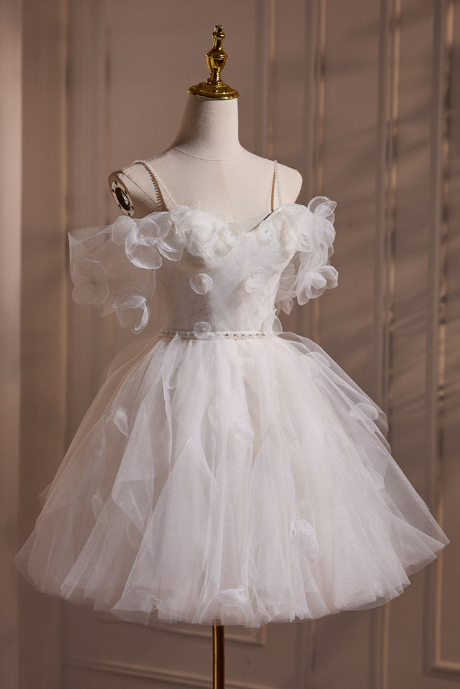fairy homecoming dress Blue Sparkly Sequin Short Prom Dresses, A-line Off Shoulder Fairy Prin bridalsew