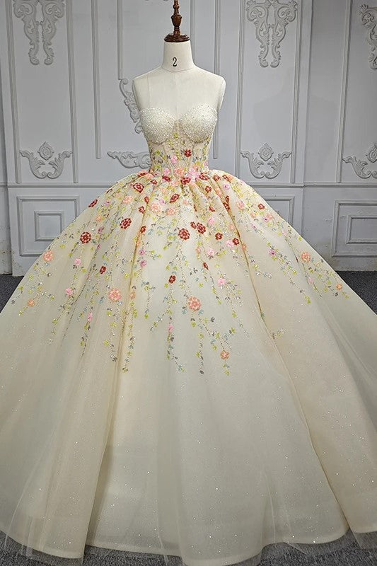 champagne crystal dress Champagne Long Dress with Feather Detailing and Crystal Embellishments