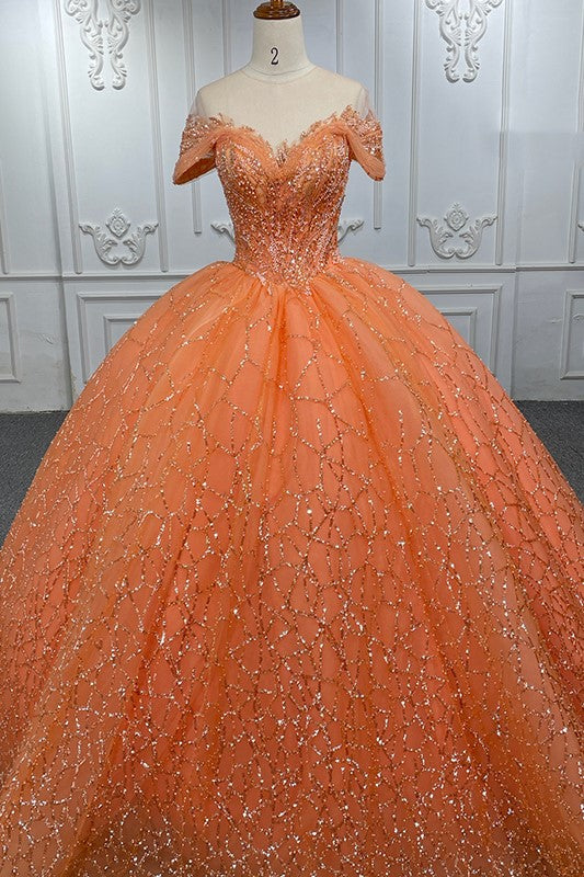 Gorgeous Sheer Neck Quinceanera Dresses Ball Gown Beading Evening Dresses Gorgeous Sheer Neck Quinceanera Dresses Ball Gown Beading Evening Dresses