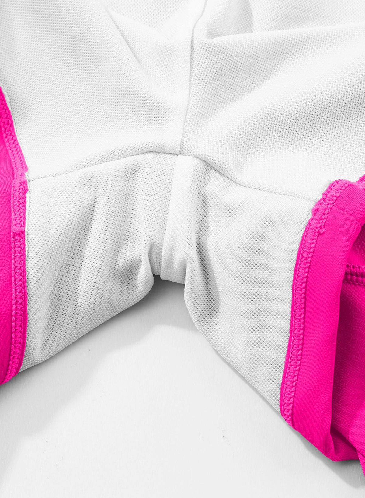 OmbreSwim - Pink Solid Color Simple Versatile High Waist Swim Short