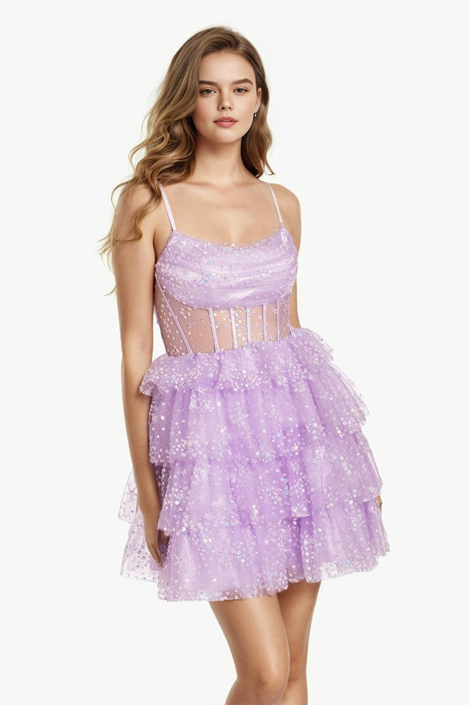 See-through Sequins New Arrival Homecoming Dresses See-through Sequins New Arrival Homecoming Dresses