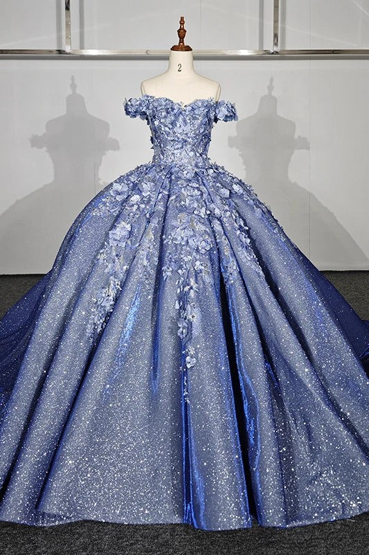 blue ombre quince dress Fairy Sky Blue Ombre Ball Gown Quinceaera Dress
