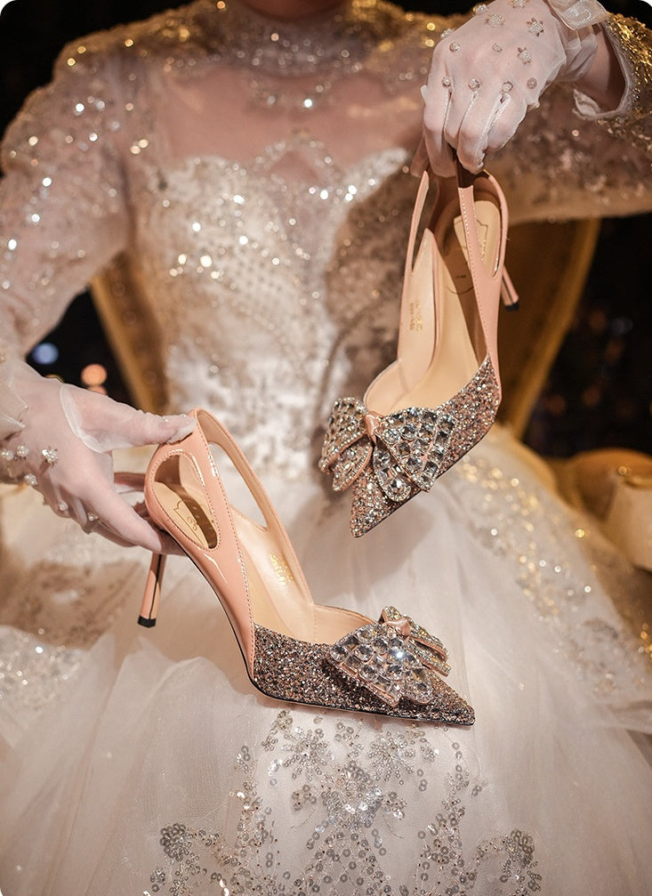 Women's High Heels with Diamonds Wedding Shoes Women's High Heels with Diamonds Wedding Shoes