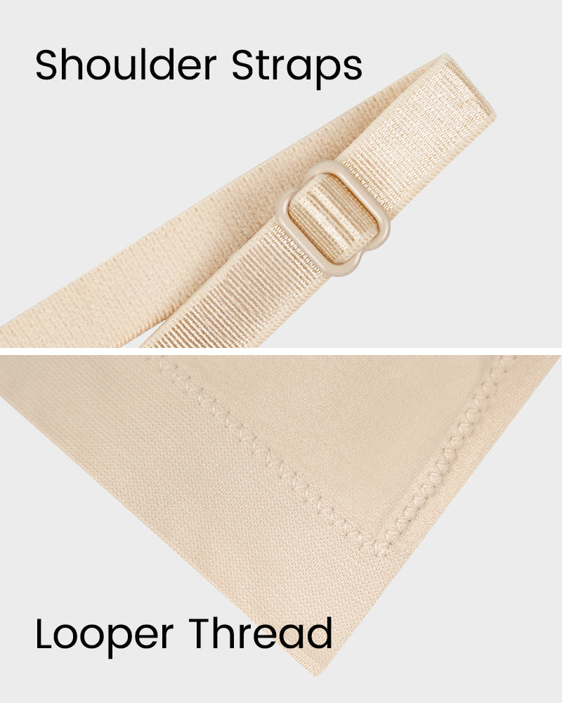 OmbreSwim Women's Full Coverage Non-Padded Wireless Sculpt Bra