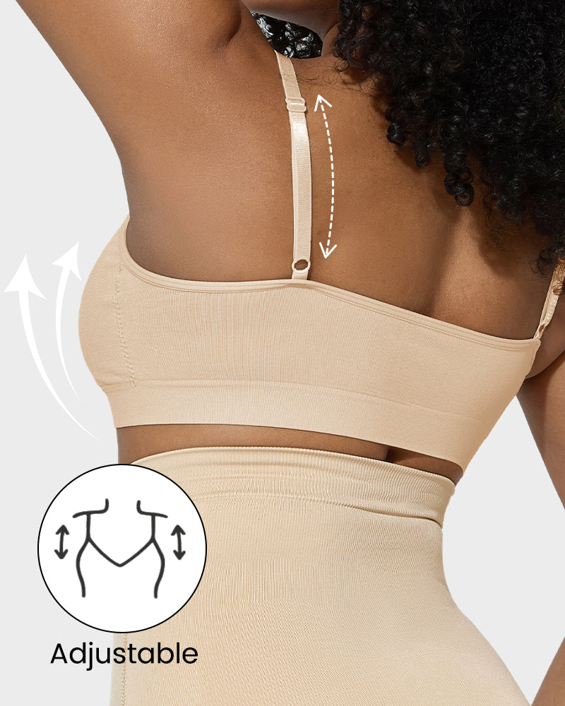 OmbreSwim Women's Full Coverage Non-Padded Wireless Sculpt Bra