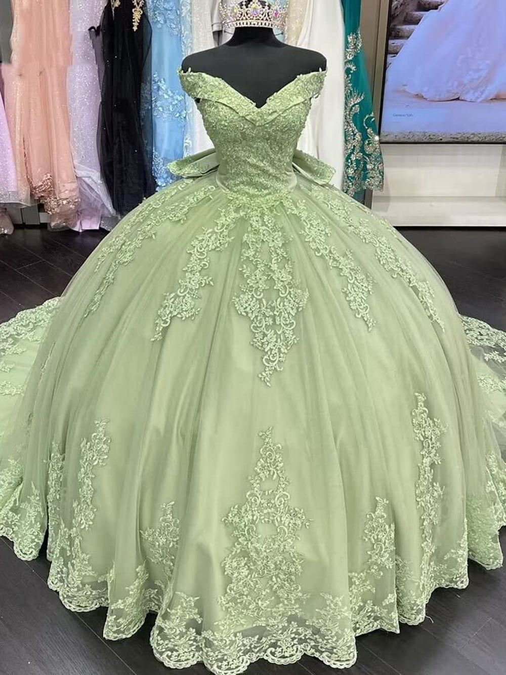 Elegant & Classic A-Line V Neck Straps Sleeveless Open Back Tiered Floor Length Sky Blue Prom Dresses Dress with High Side Slit and Train Elegant & Classic A-Line V Neck Straps Sleeveless Open Back Tiered Floor Length Sky Blue Prom Dresses Dress with High Side Slit and Train