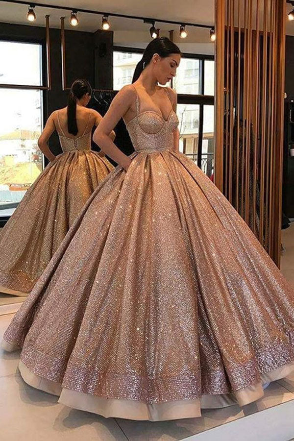 Elegant Spaghetti Straps Floor Length Quinceanera Dresses Elegant Spaghetti Straps Floor Length Quinceanera Dresses