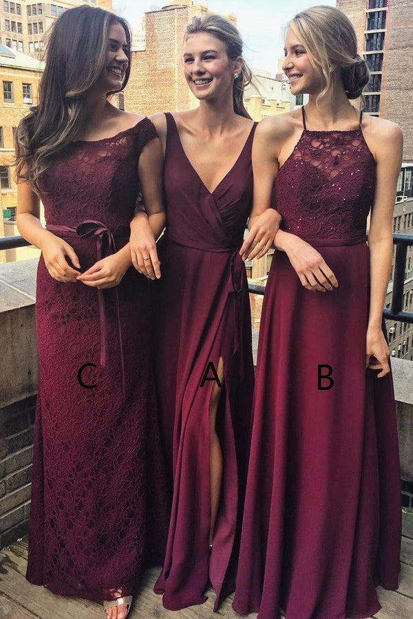 A Line Floor Length Sleeveless Appliques Beading Bridesmaid Dresses A Line Floor Length Sleeveless Appliques Beading Bridesmaid Dresses
