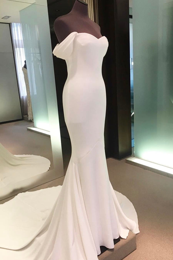 Simple Ivory Sheath Simple Long Beach Wedding Wedding Dresses P216 Simple Ivory Sheath Simple Long Beach Wedding Wedding Dresses P216
