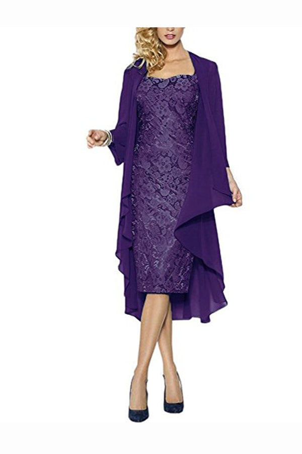 Sheath Knee Length Cap Sleeves Lace Up Mother of the Bride Dresses Sheath Knee Length Cap Sleeves Lace Up Mother of the Bride Dresses