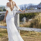 White Sheath Court Train Sleeveless Tulle Beach Wedding Dresses