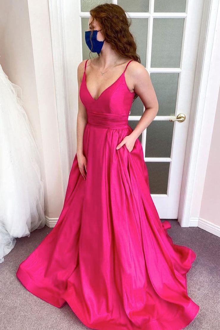 pink simple prom dresses simple pink prom dress,modest evening dresses fg1002