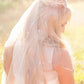 Chic Tulle With Pearls Short Wedding Veils
