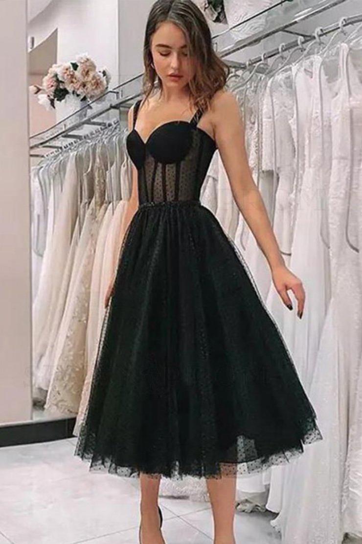 Ombreprom Homecoming Dress Black Straps A Line Sleeveless Ombreprom Homecoming Dress Black Straps A Line Sleeveless