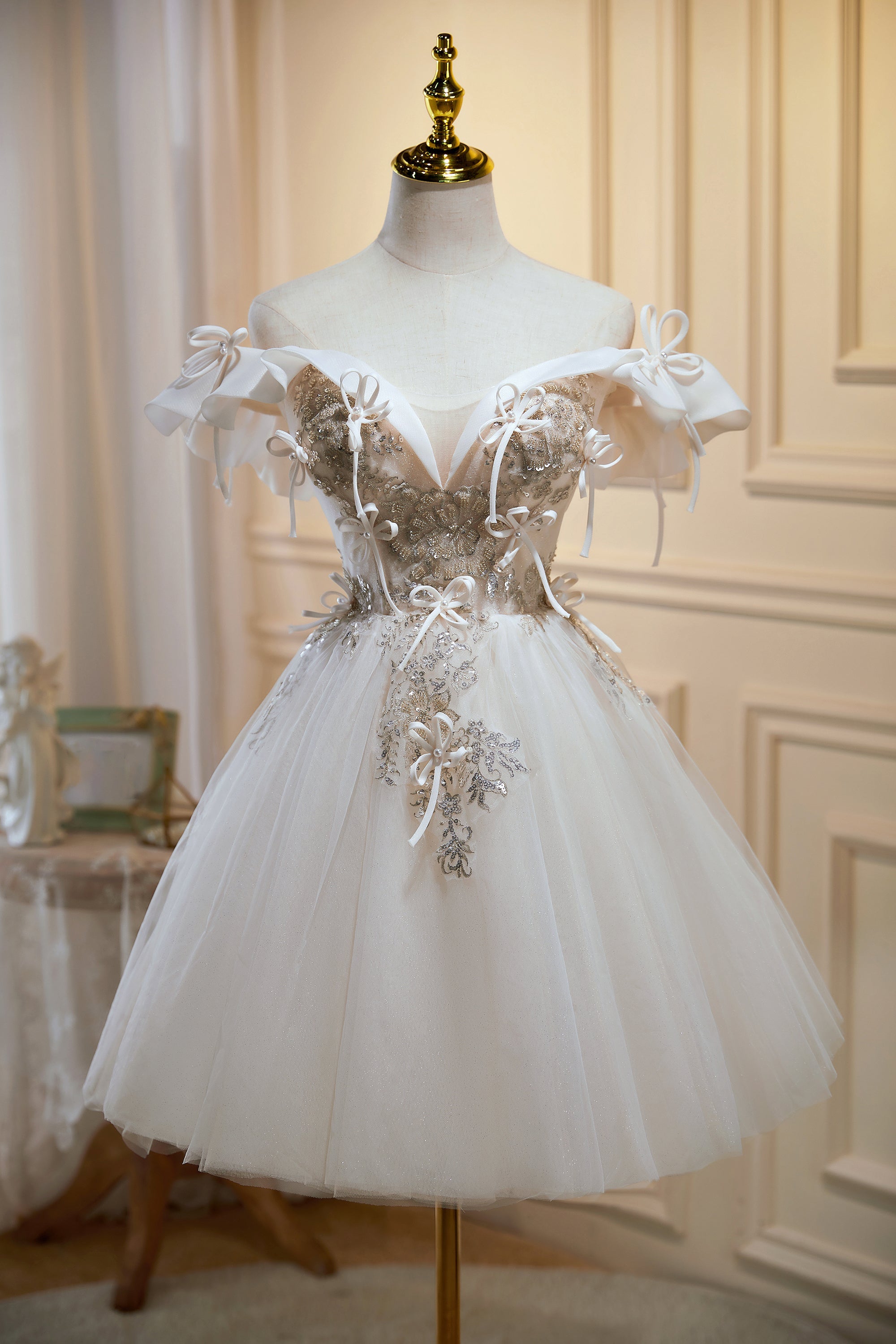 Homecoming Dresses White Off The Shoulder Tea Length Dress Ombreprom Homecoming Dress Chic Off The Shoulder Homecoming Dresses White Off The Shoulder Tea Length Dress Ombreprom Homecoming Dress Chic Off The Shoulder
