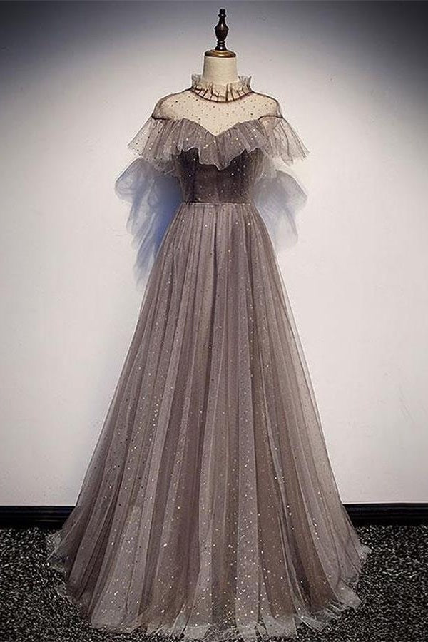 Charming Elegant Long A-line Floor Length Simple Party Prom Dresses Charming Elegant Long A-line Floor Length Simple Party Prom Dresses