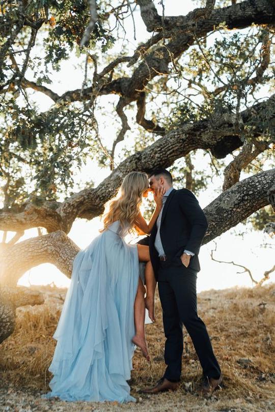 Simple Long Flowy Chiffon Prom Dress Simple Long Flowy Chiffon Prom Dress