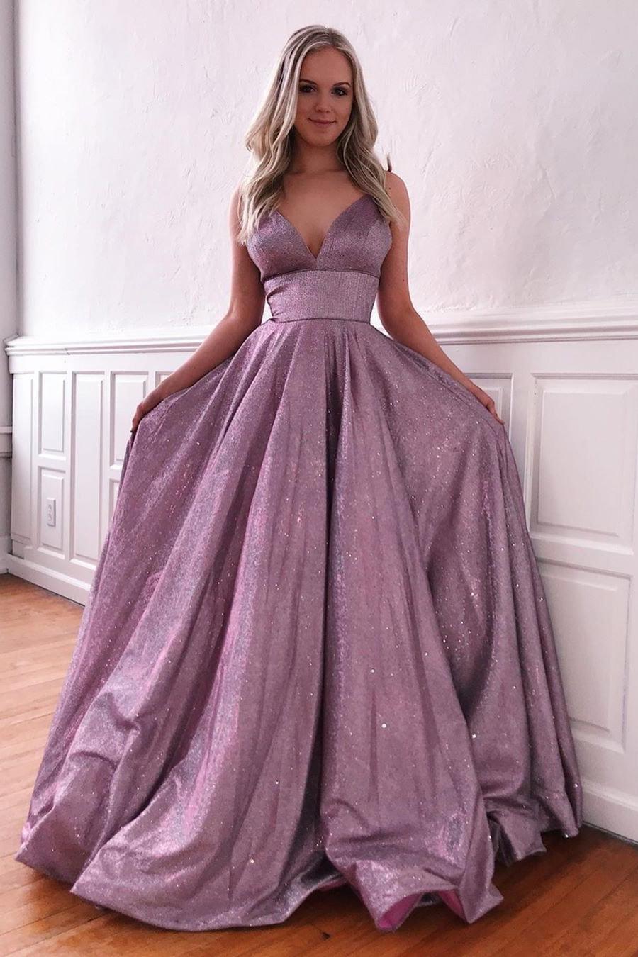 Chic A-line Spaghetti Straps Prom Dresses Long Evening Dresses Chic A-line Spaghetti Straps Prom Dresses Long Evening Dresses
