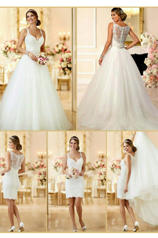 Two in One Convertible Wedding Dresses