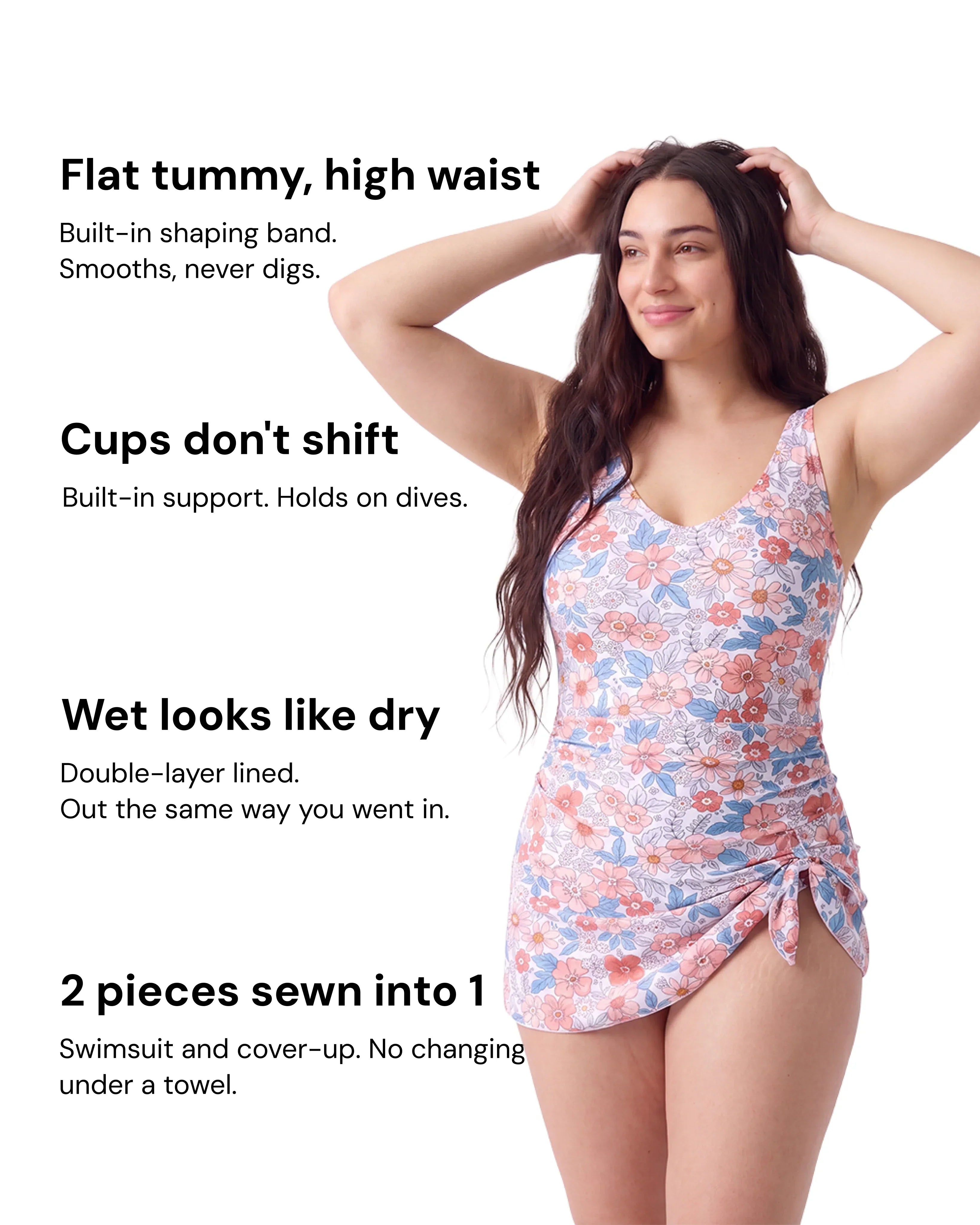 2-in-1 Sculpting Swim Dress