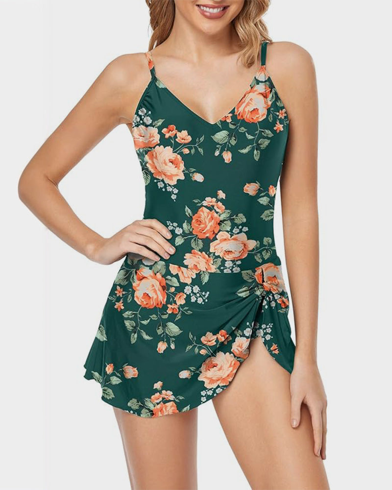 OmbreSwim - Women's Tummy Control Slim Fit One Piece Swimsuit