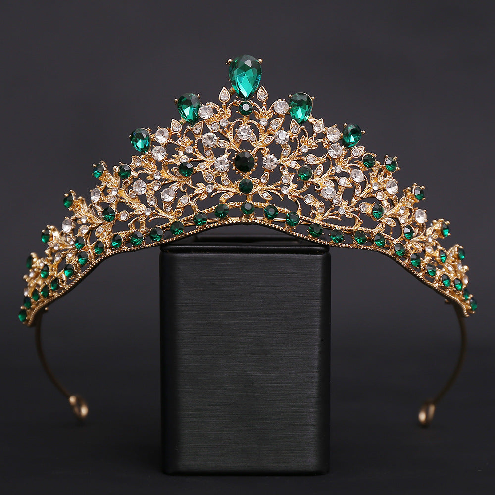 OMB1002 - Luxury Alloy Rhinestone Quinceanera Party Crown for Sweet 16