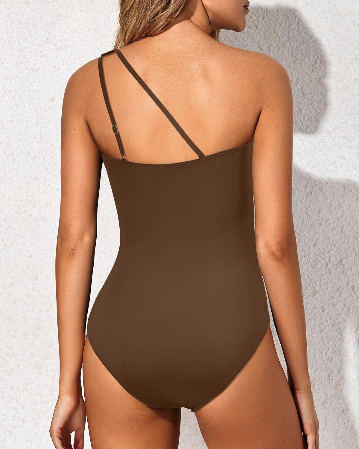 OmbreSwim - One Shoulder One Piece Swimsuit for Women Tummy Control Bathing Suits