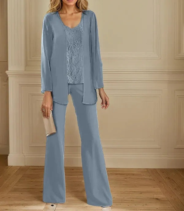 Chiffon Mother of the Bride Pantsuits with Jacket
