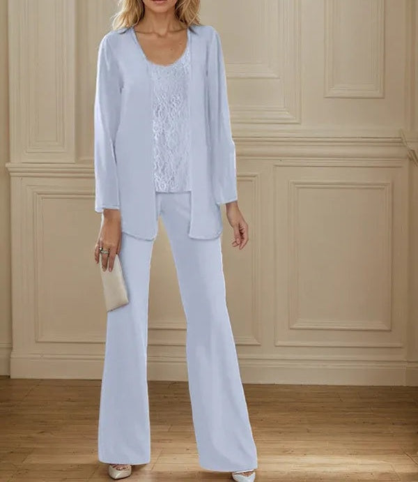 Chiffon Mother of the Bride Pantsuits with Jacket