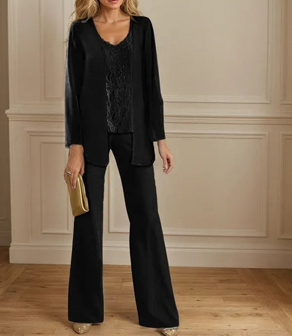Chiffon Mother of the Bride Pantsuits with Jacket