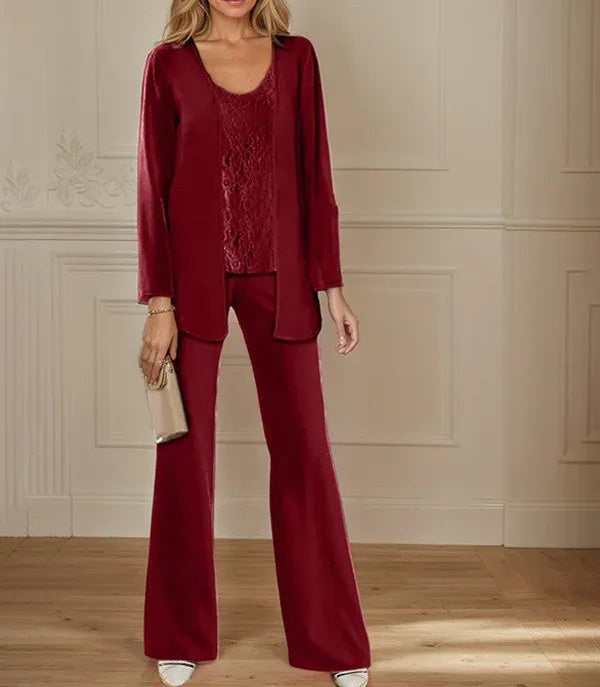 Chiffon Mother of the Bride Pantsuits with Jacket