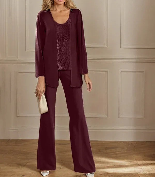 Chiffon Mother of the Bride Pantsuits with Jacket