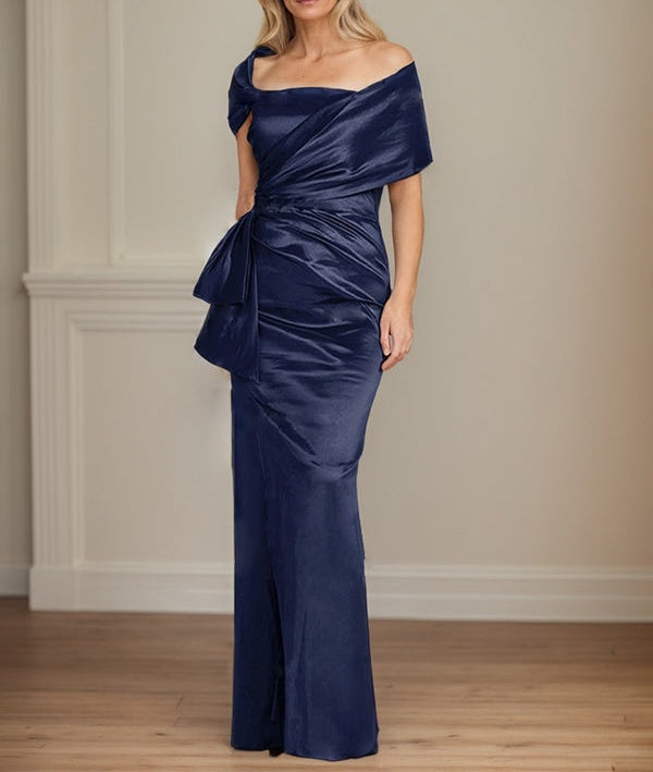Sheath/Column Off-the-Shoulder Floor-Length Mother of the Bride Dresses